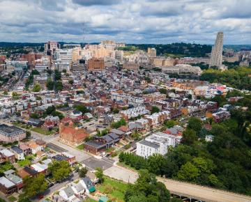 overhead image of oakland